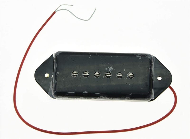 KAISH Black P90 High Power Sound Dogear Type NECK Pickup Soapbar Guitar Pickups - Image 1
